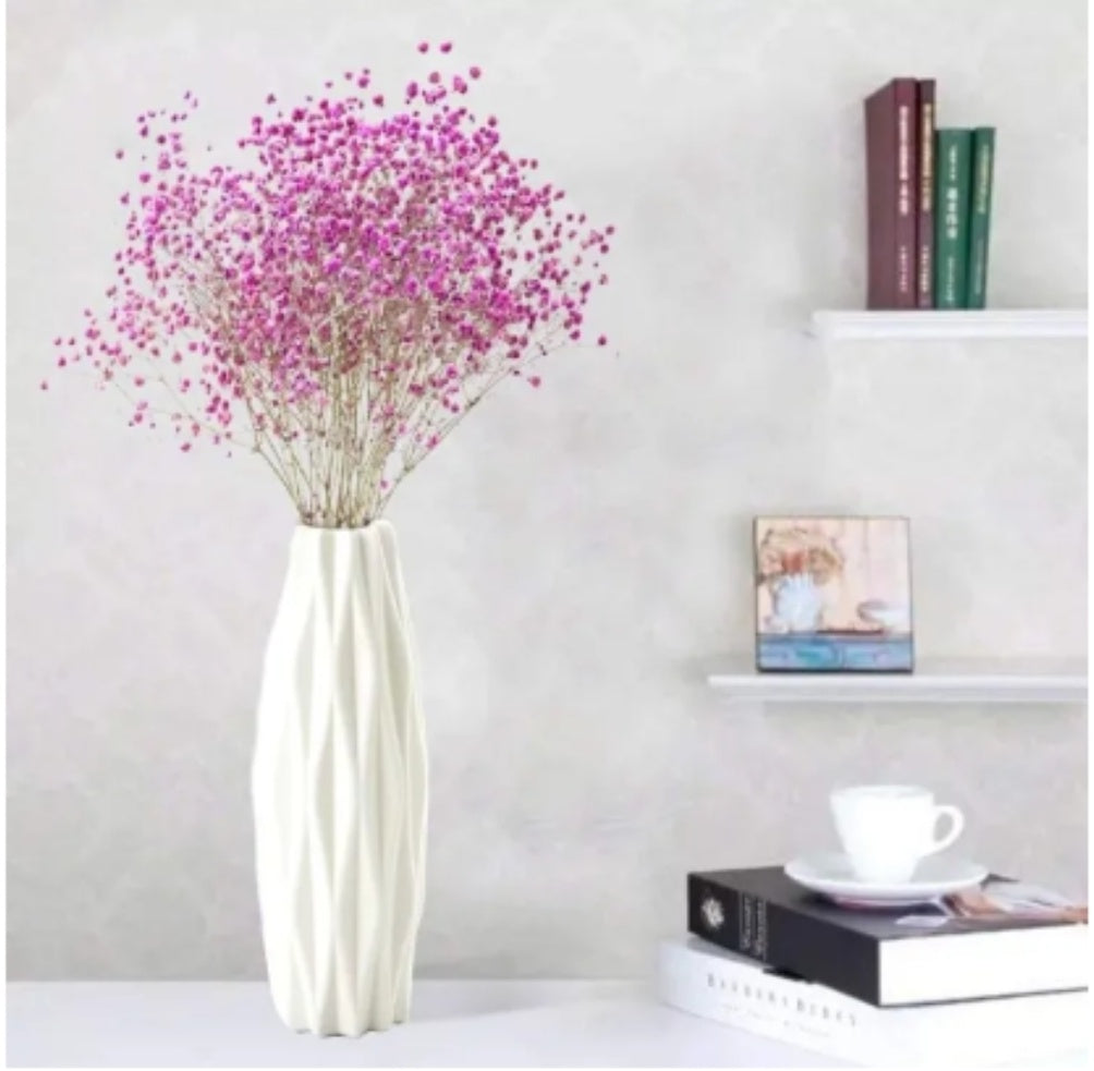 Pack of 3 Plastic Flower Vase High Quality Material Home Decoration Items