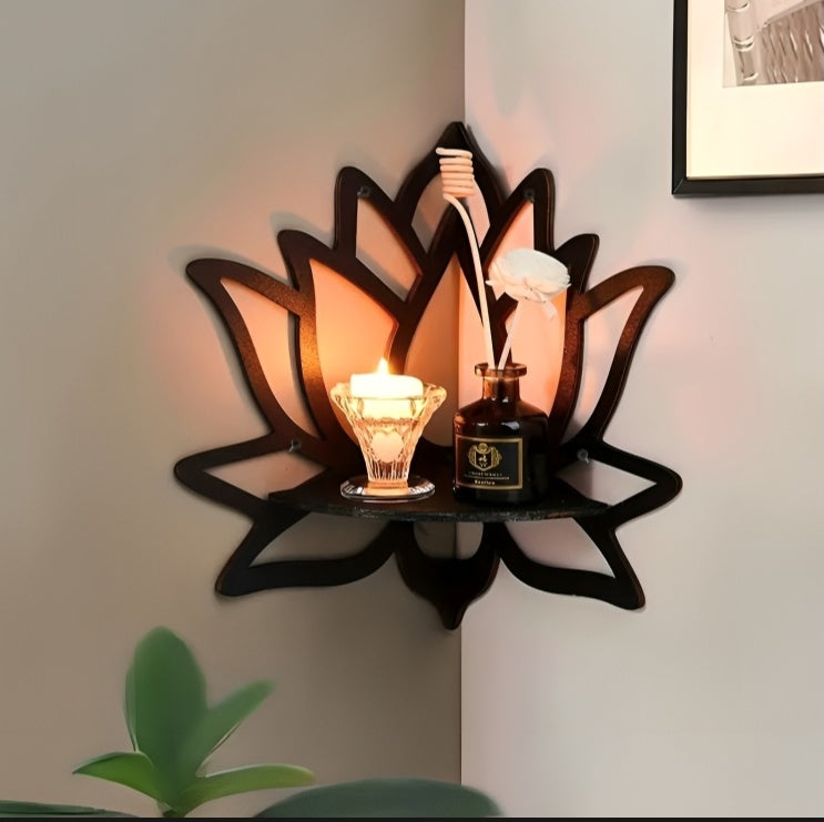 Lotus Shaped Wall Shelf