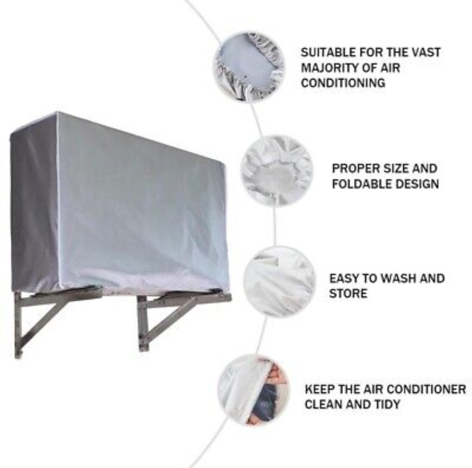 AC Cover 1.5 Ton 1 Ton 2 ton for invertor Indoor & Outdoor unit 100% Water Proof Dust proof